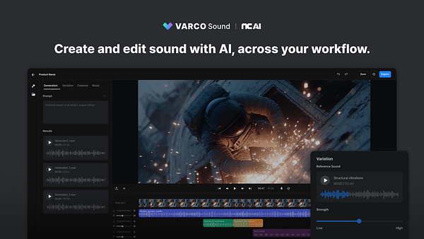 عرضه رسمی سرویس تولید صدا با هوش مصنوعی مولد VARCO Sound از سوی ان‌سی ای‌آی