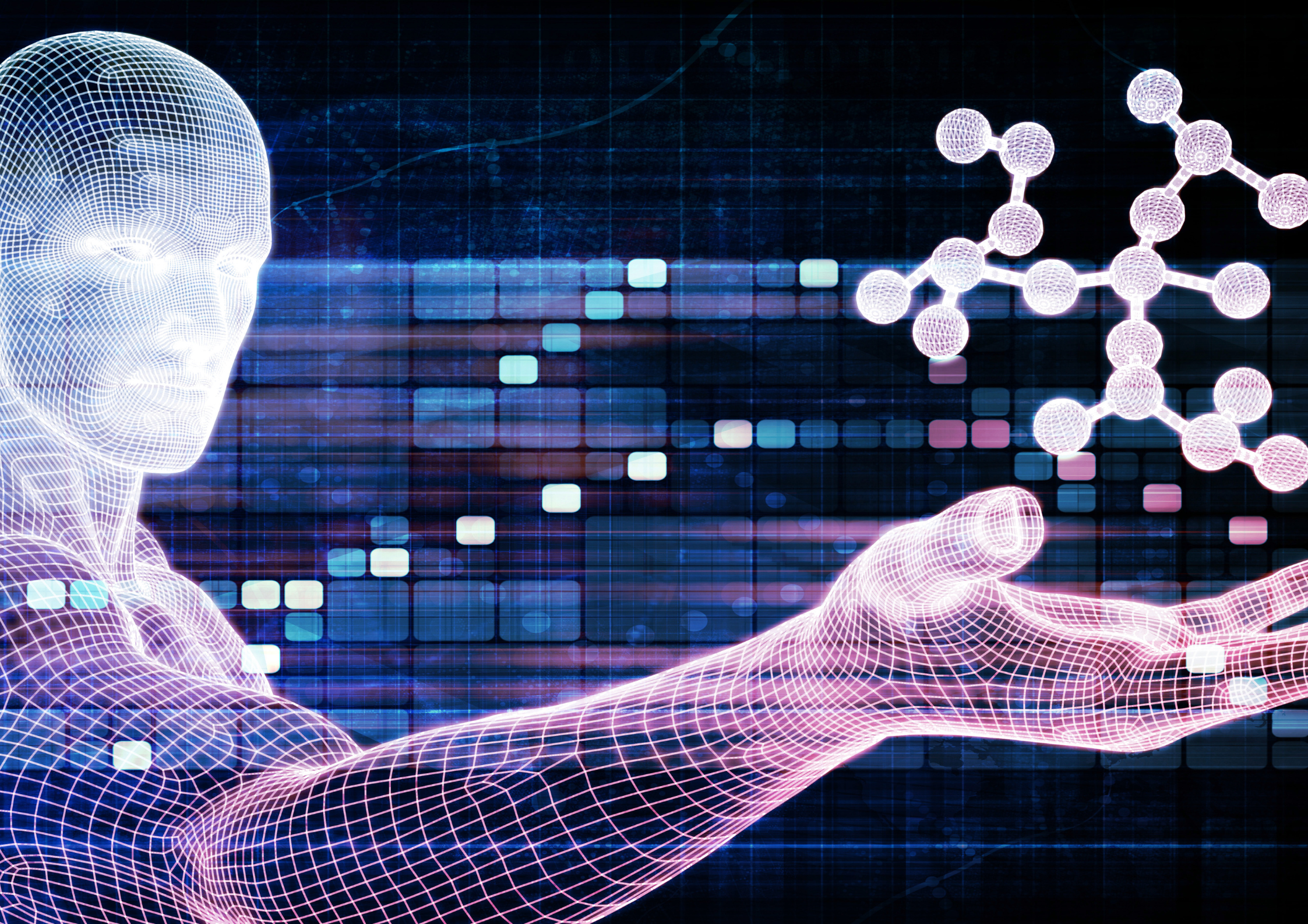 Illustrative image accompanying ETIH coverage of Google DeepMind's Antigravity scientific research workflow, including its use of AI models to identify and investigate potential antimicrobial peptides.