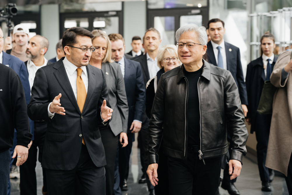 Nvidia CEO Jensen Huang in Kazakhstan