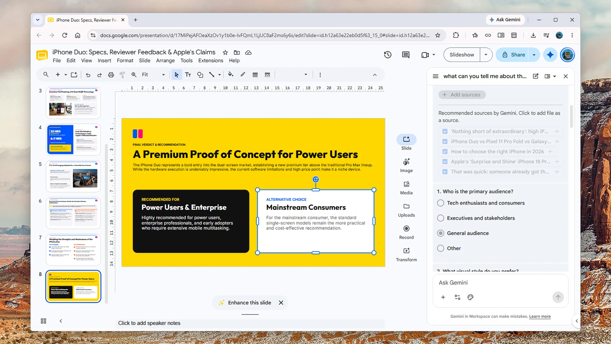 ارائه ساخته‌شده با Google Slides و Gemini