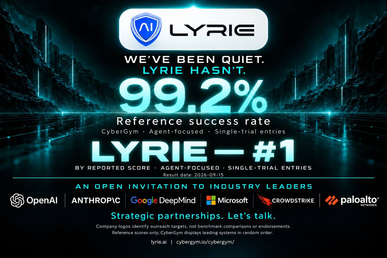 عامل Lyrie؛ کسب بالاترین امتیاز گزارش‌شده جهان در CyberGym با نرخ موفقیت ۹۹٫۲ درصد در بازتولید اکسپلویت‌ها