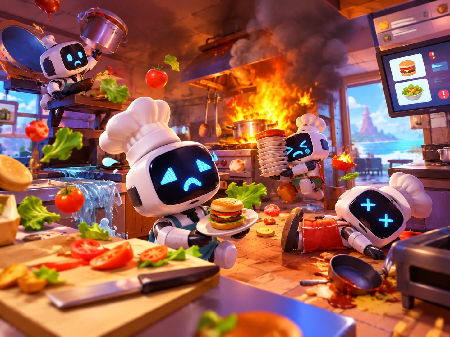تصویری از محیط بازی Overcooked