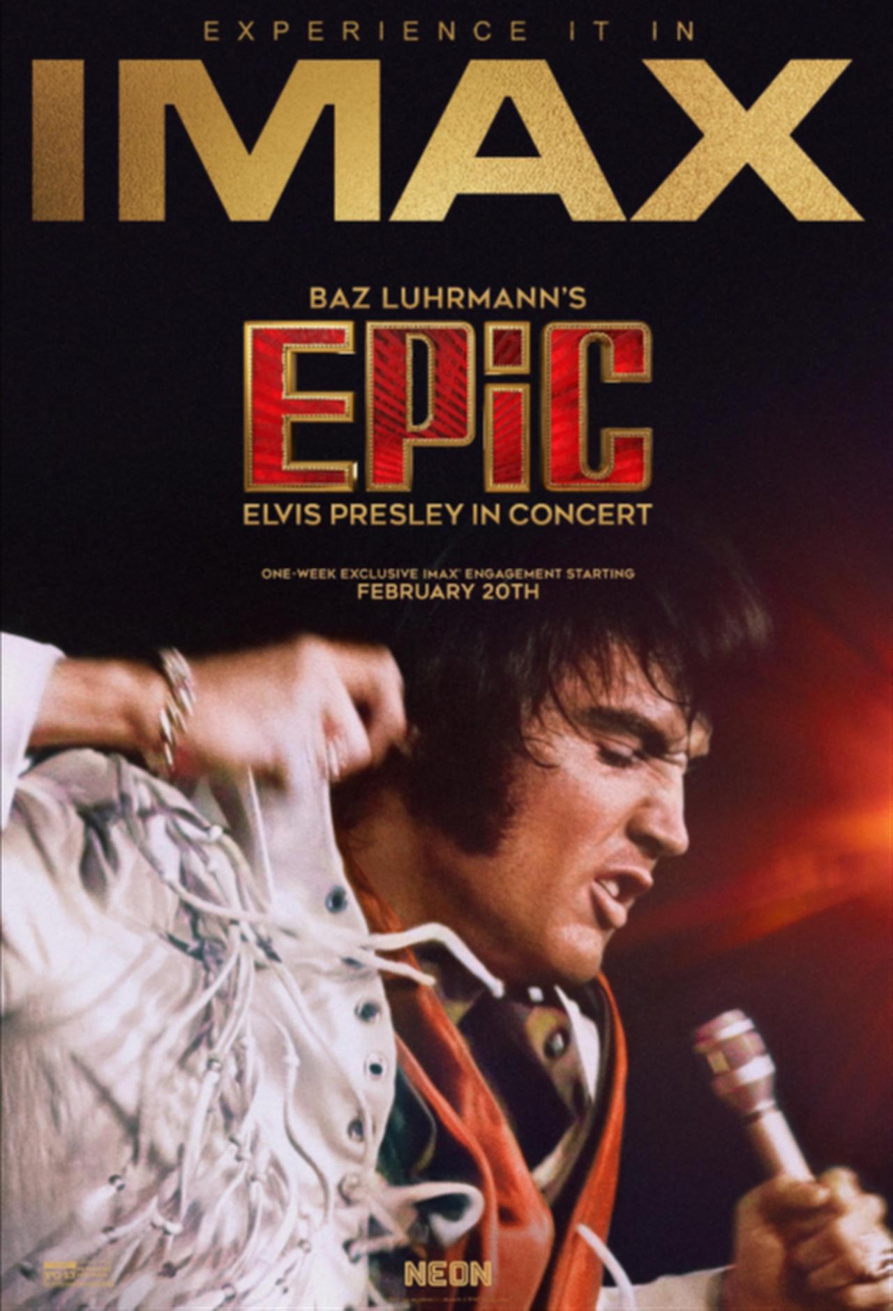 الویس پریسلی روی پوستر رسمی فیلم «Epic: Elvis Presley in Concert»؛ تصویر از طریق IMDb