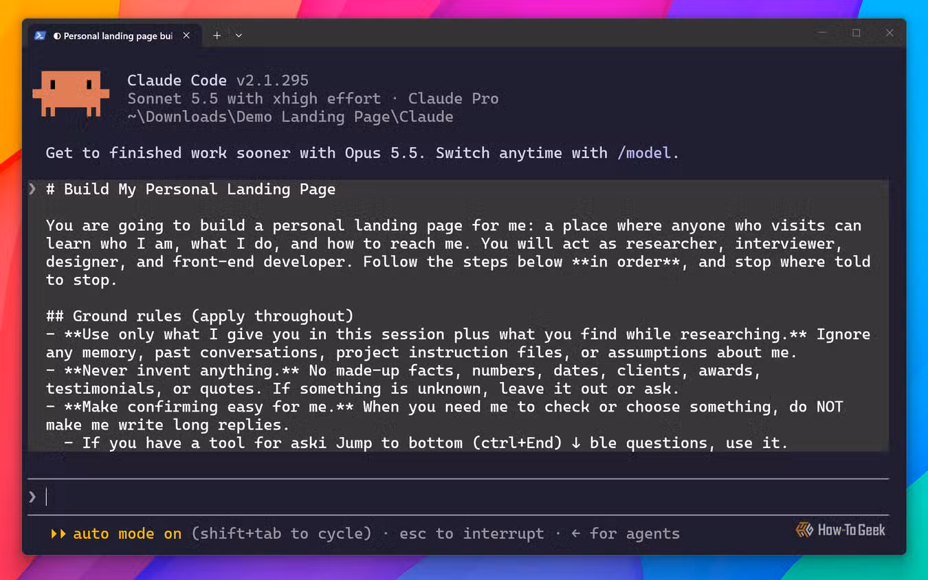 اجرای Claude Code با Sonnet 5.5