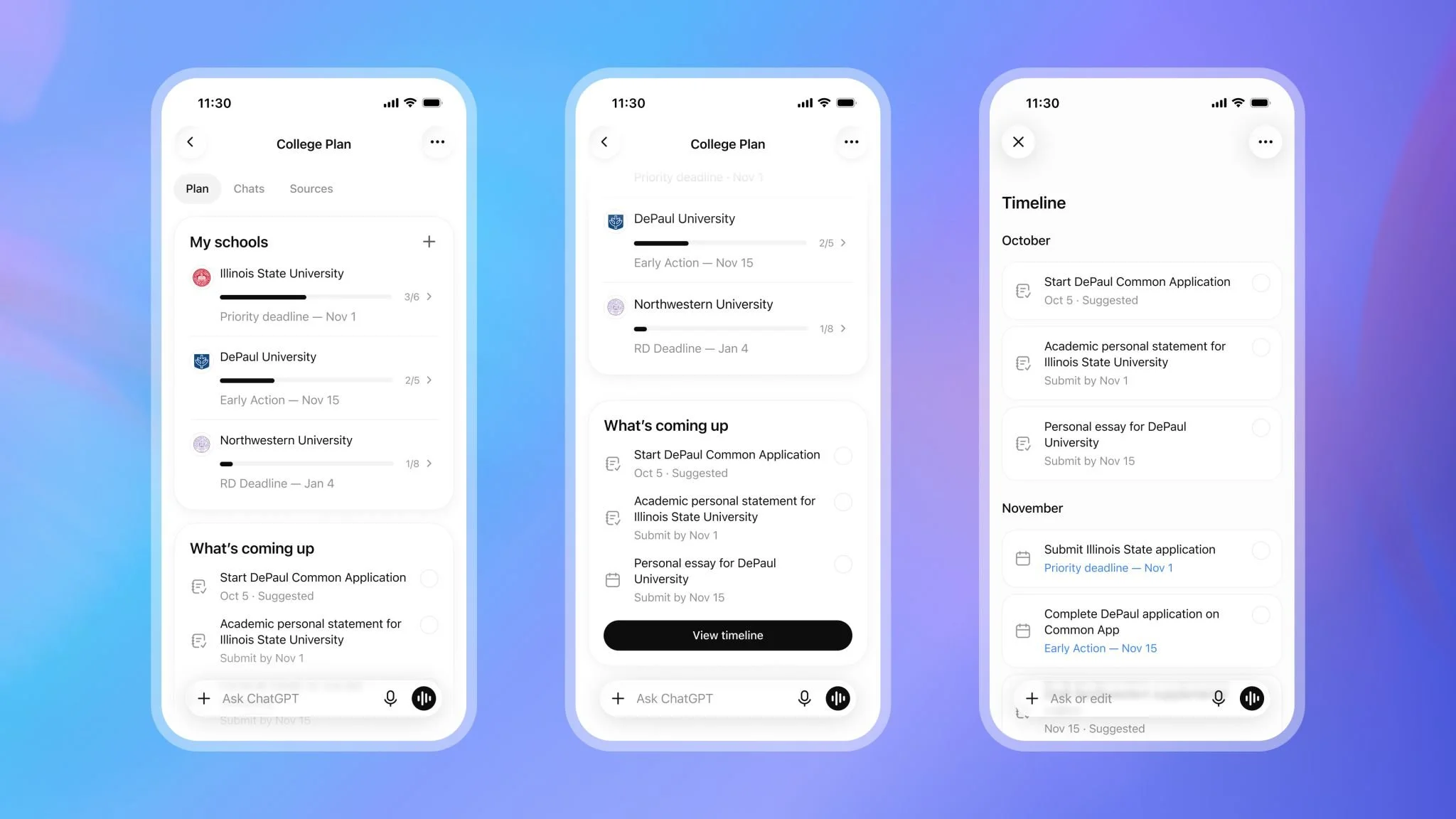 ChatGPT’s new College Planner will help teens track applications, deadlines and financial aid