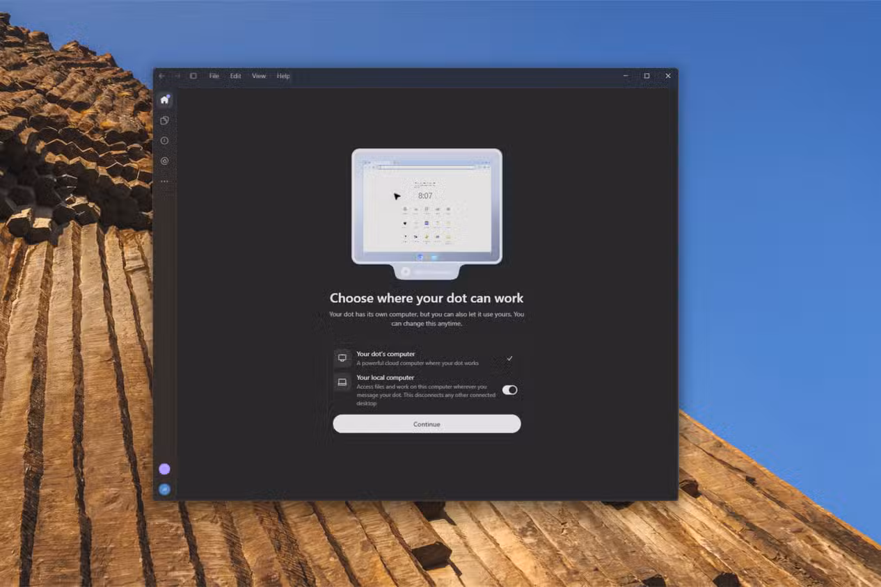 درخواست OpenAI Dot برای دسترسی به رایانه