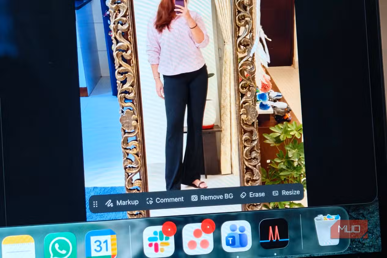 Markup, comment, remove BG, eraser and resize options to choose from on ChatGPT