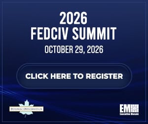 2026 FedCiv Summit tile ad. The Potomac Officers Club event on Oct. 29 will cover AI, cybersecurity, OneGov and more.