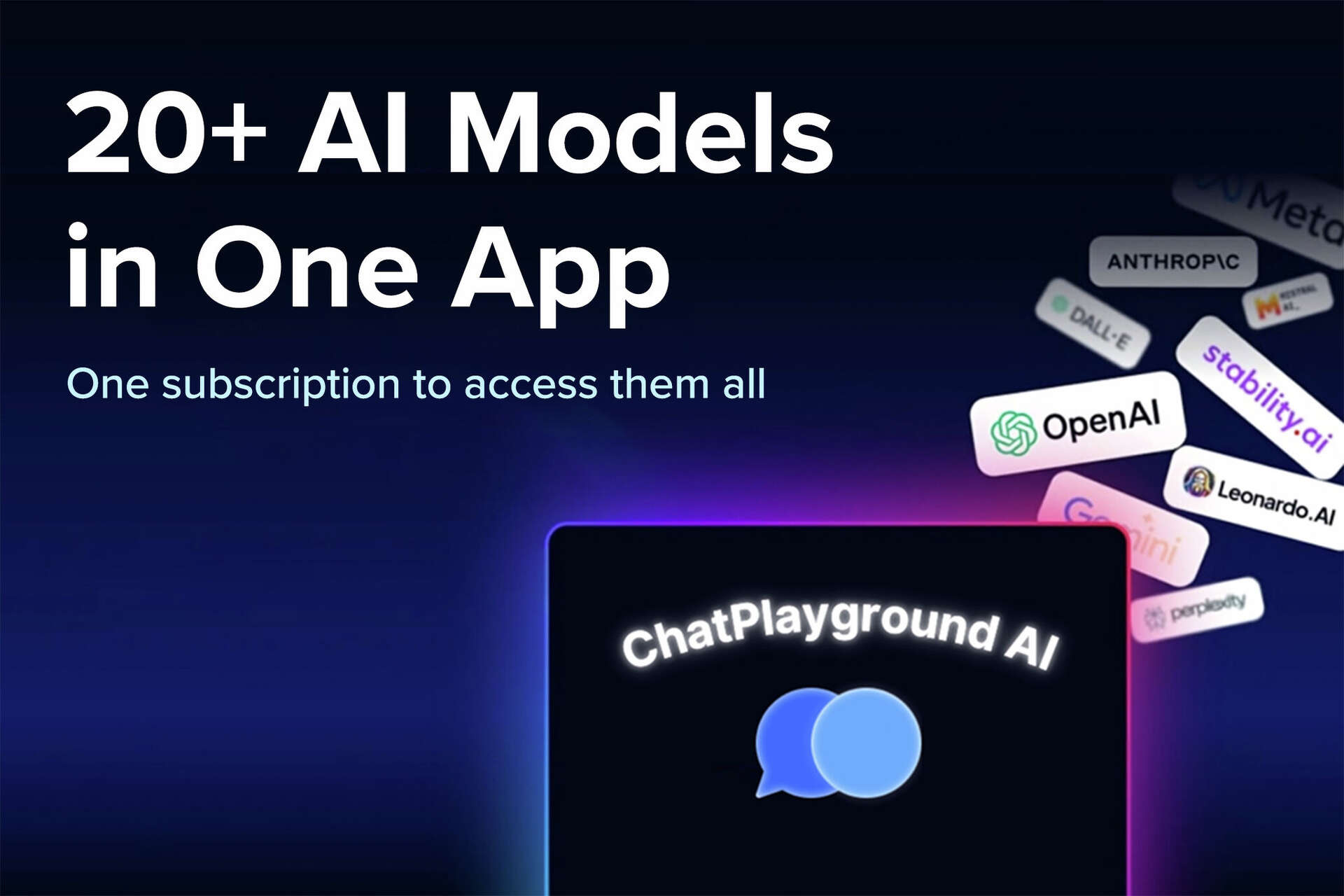 ChatPlayground AI به کاربران امکان می‌دهد یک درخواست را در بیش از ۲۰ مدل هوش مصنوعی اجرا کنند و پاسخ‌ها را در کنار هم مقایسه کنند.