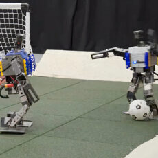 Google DeepMind AI Mini Humanoid Robots Soccer