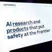 anthropic homepage displaying ai research and safety message