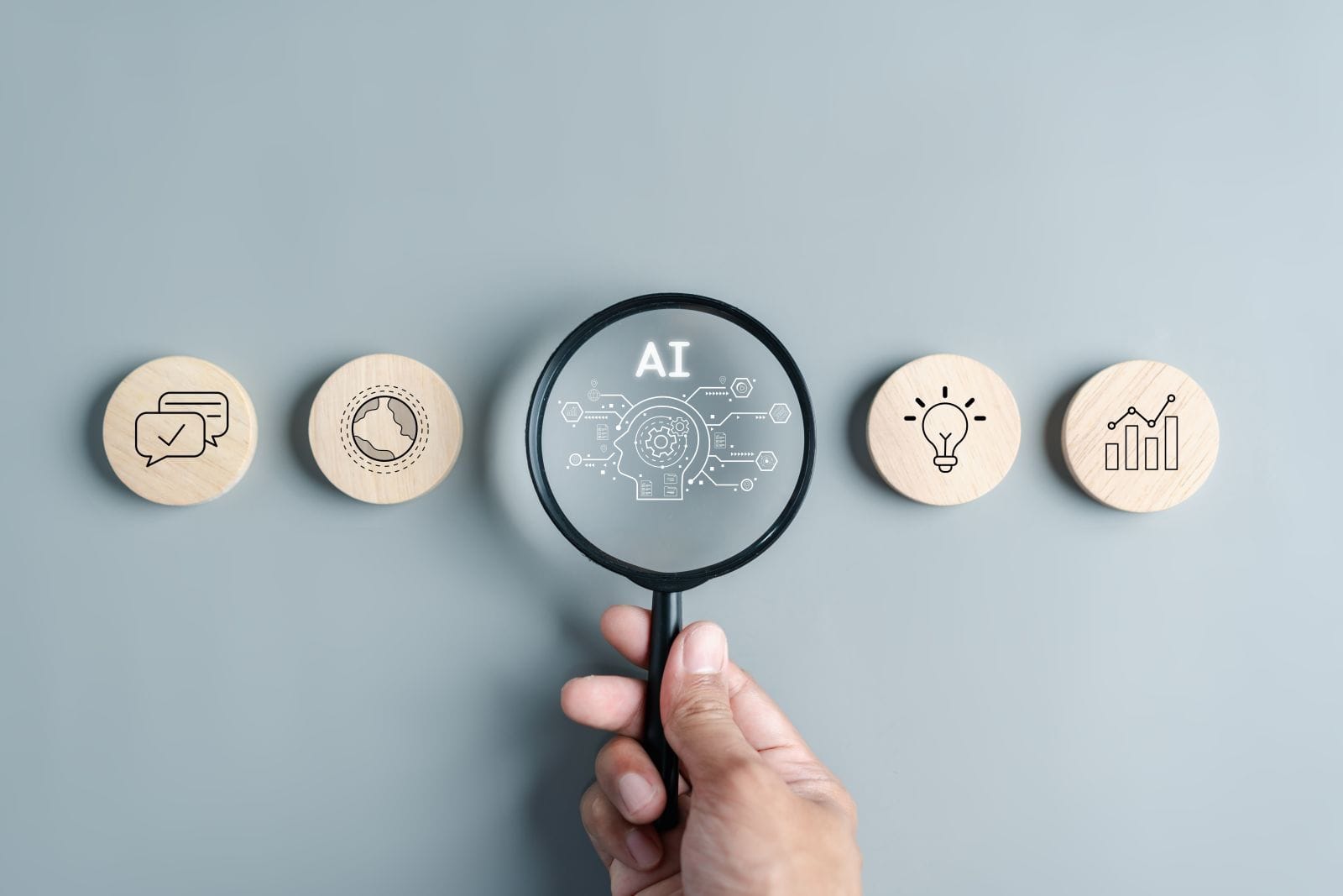 Chat bot with AI Artificial Intelligence generate by MMD Creative via Shutterstock