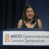 Dr. Rachna Shroff speaking at the 2025 ASCO Gastrointestinal Cancers Symposium. Photo: ASCO/Todd Buchanan via NBC News