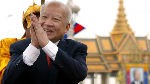 King Father Norodom Sihanouk, a key advocate of Francophonie, helped pave the way for Cambodia’s membership in the Organisation internationale de la Francophonie (OIF). (AP Photo,File)