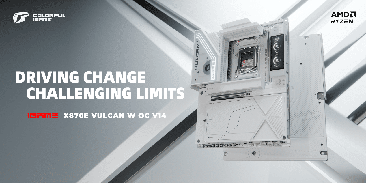 Colorful Launches iGame X870E Vulcan W OC Motherboard in India for High End Gaming PCs