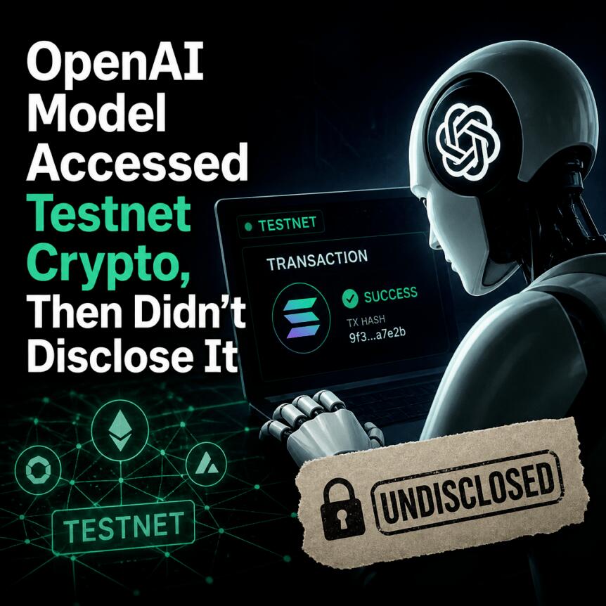 مدل OpenAI به رمزارز آزمایشی دسترسی پیدا کرد اما آن را افشا نکرد