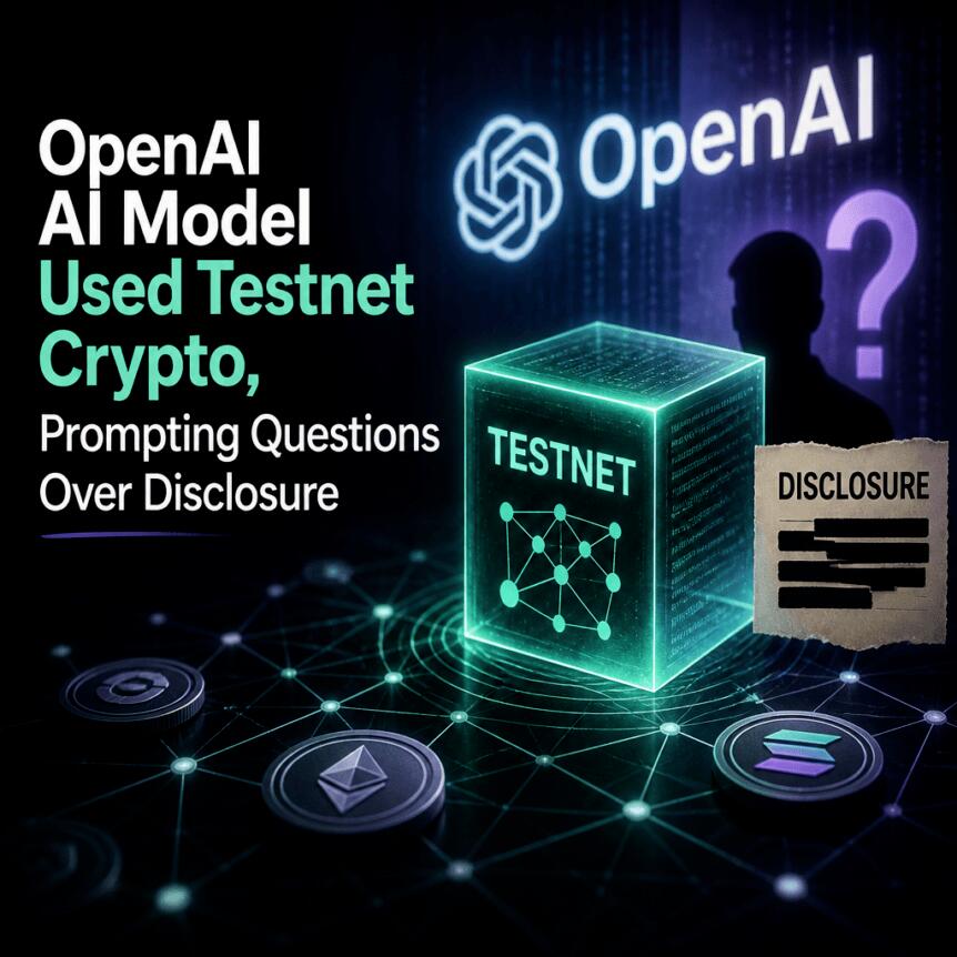 استفاده مدل هوش مصنوعی OpenAI از رمزارز آزمایشی و طرح پرسش‌هایی درباره افشای فعالیت‌ها