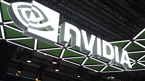 A logo of Nvidia is displayed at at the Computex Taipei exhibition, one of the world's largest computer and technology expos, in Taipei, Taiwan, Wednesday, June 3, 2026.
