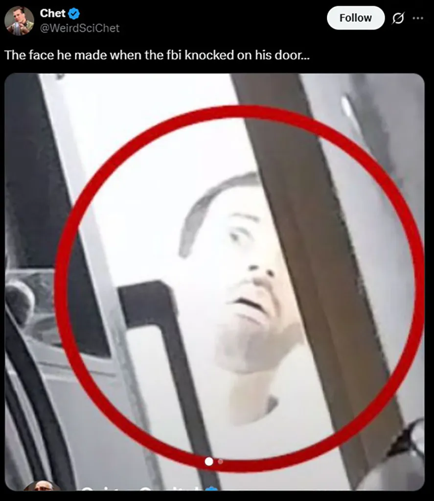 کاربری در ایکس با حالت متعجب الفوزان شوخی کرده و آن را چهره‌ای دانسته که هنگام آمدن FBI به سراغش گرفته است.
