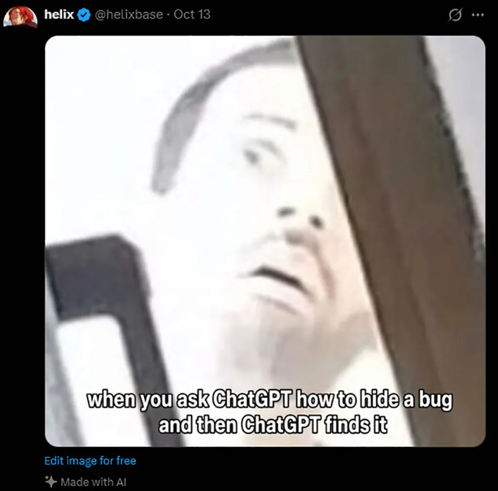 کاربری در ایکس با اشاره به طنز ماجرا، از این گفته که الفوزان از ChatGPT درباره مخفی کردن دستگاه شنود پرسیده و فناوری OpenAI به شناسایی او کمک کرده است.