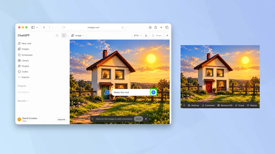 Use ChatGPT to turn sketches into photos