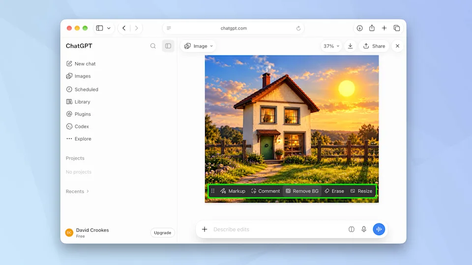Use ChatGPT to turn sketches into photos
