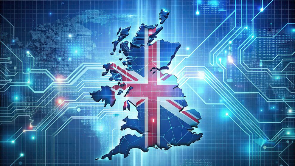 Britain and artificial intelligence illustration