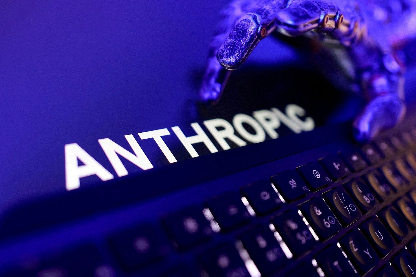 FILE PHOTO: Illustration shows Anthropic logo
