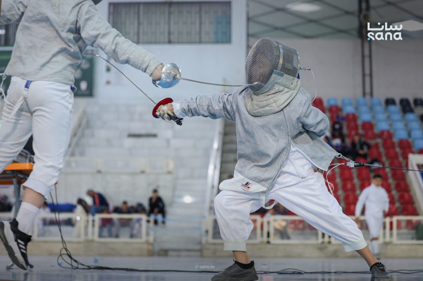 Syria’s under-15 fencing championship draws 80 athletes