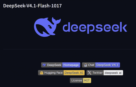 مدل نسل جدید V4.1 Flash-1017 دیپ‌سیک به‌طور رسمی عرضه شد. [دیپ‌سیک]