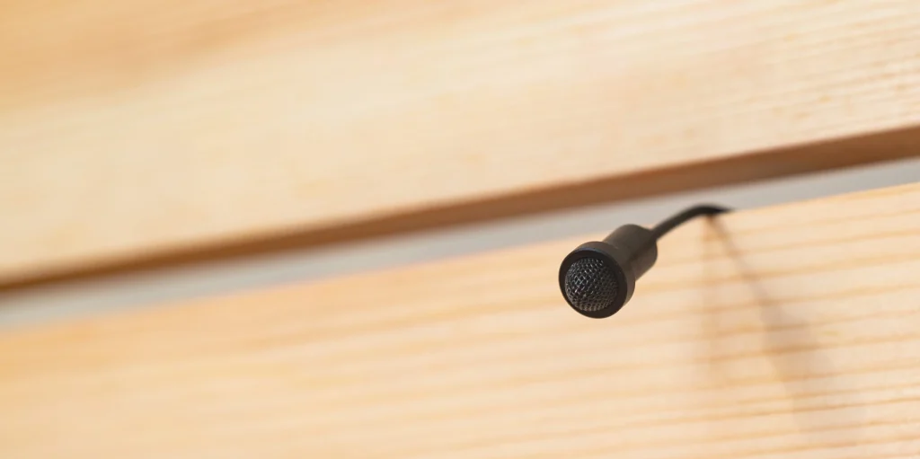 Secret microphone audio listening spying